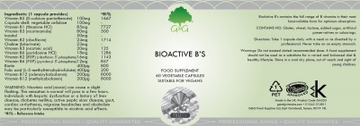 BioActive B's - 60 Capsules