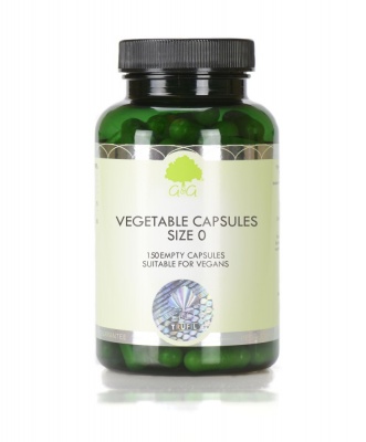Empty Vegetable Capsules (Size 0) - 150 Capsules