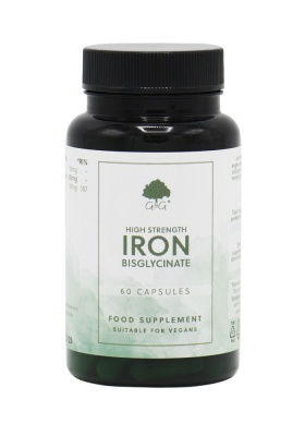 High Strength Iron (bisglycinate) 50mg - 60 Vegan Capsules