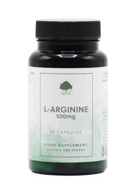 L-Arginine 500mg - 60 Vegan Capsules