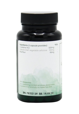 L-Cysteine HCl 500mg - 60 Vegan Capsules