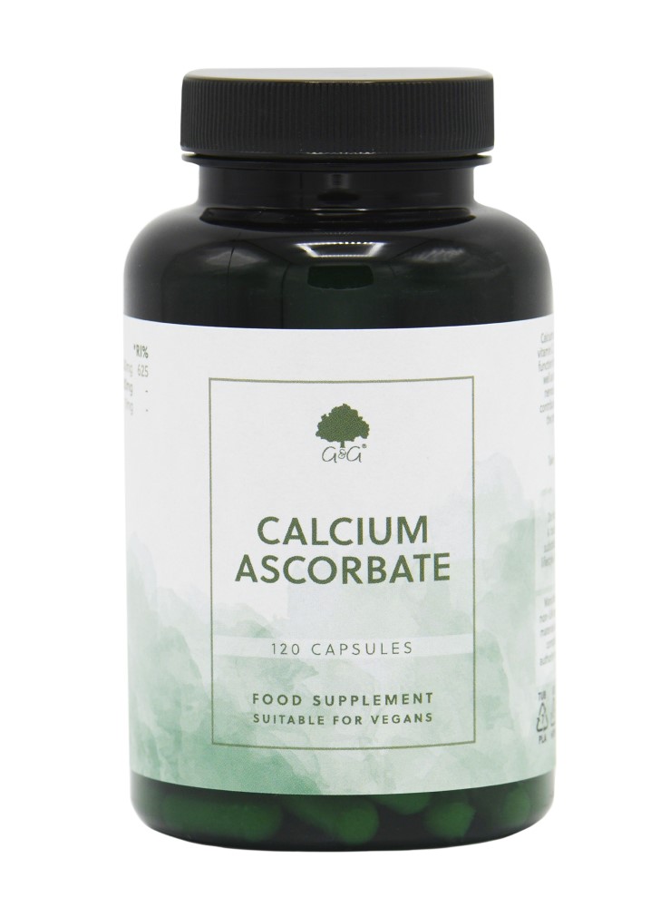 Calcium Ascorbate (Vitamin C)  - 120 Vegan Capsules