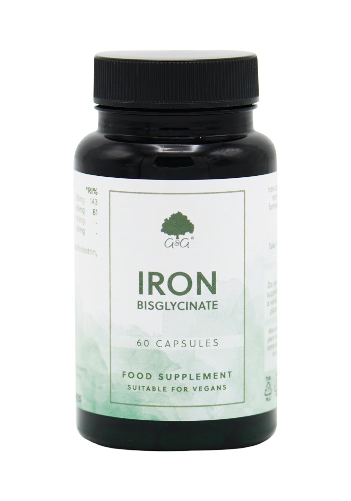 Iron (bisglycinate) 20mg - 60 Vegan Capsules