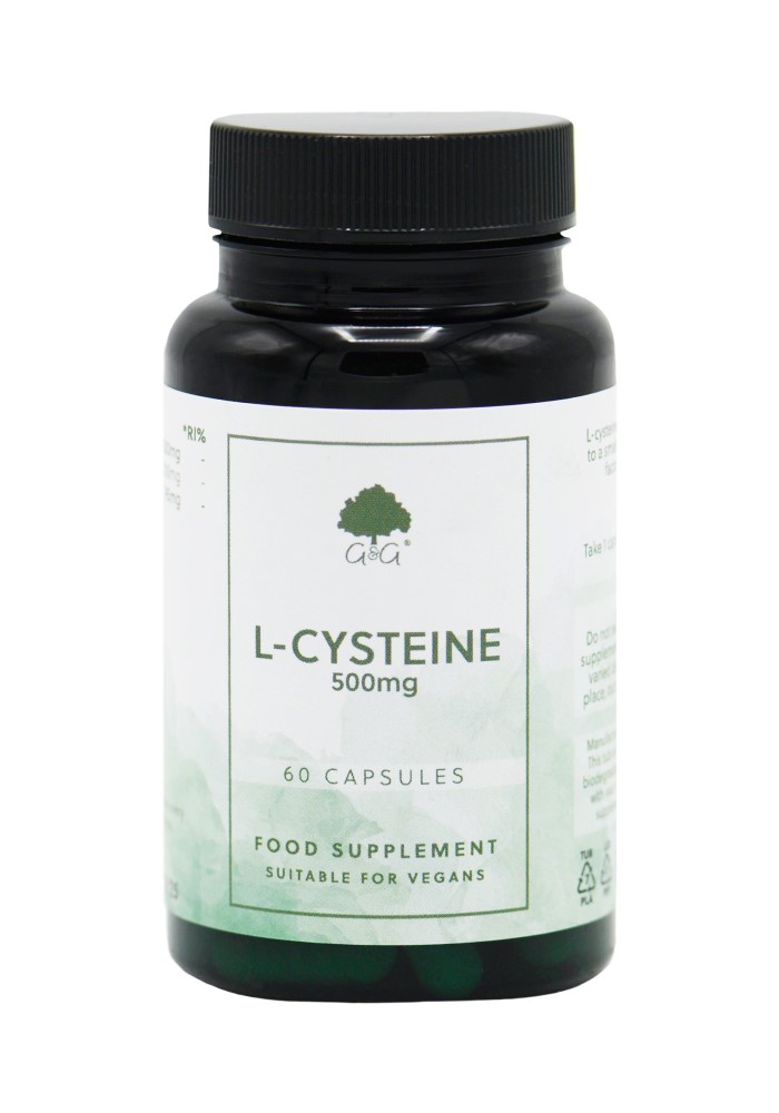 L-Cysteine HCl 500mg - 60 Vegan Capsules