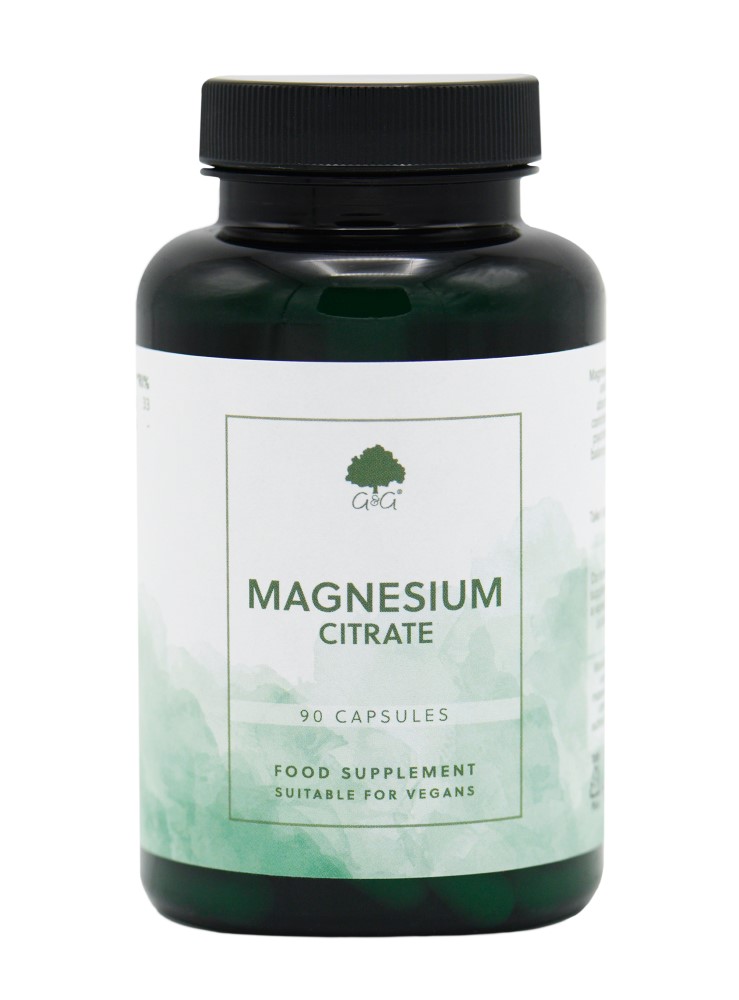 Magnesium (Citrate) 125mg - 90 Vegan Capsules