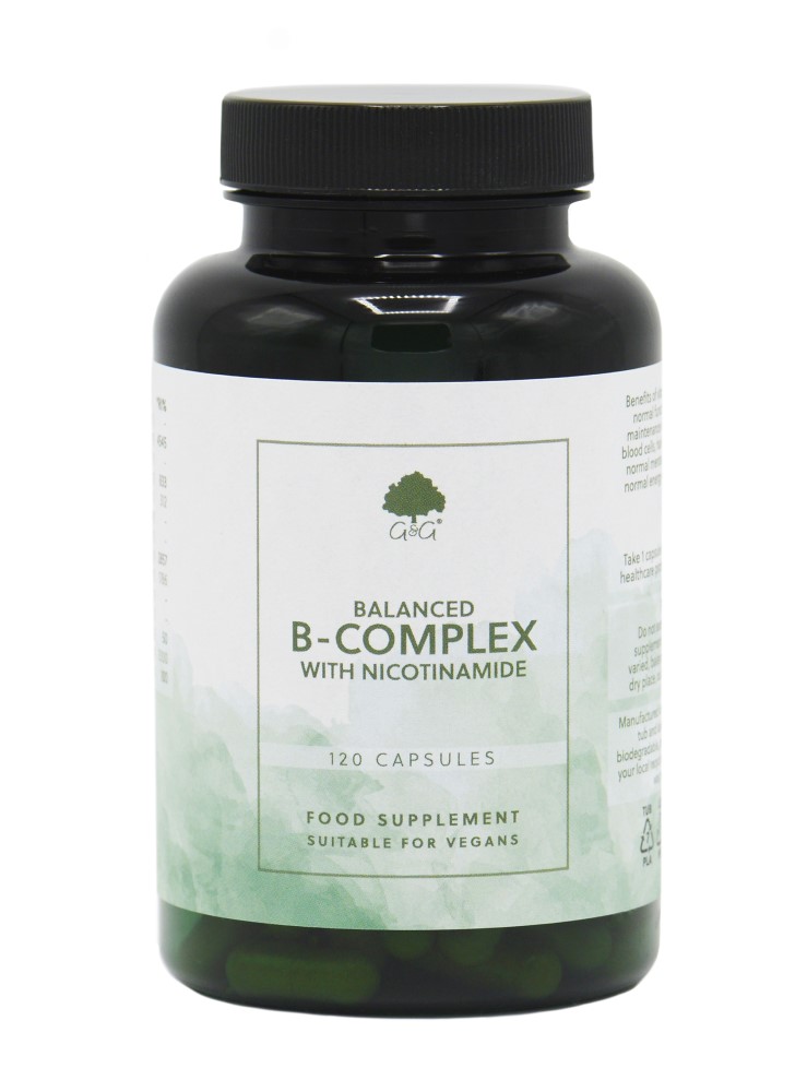 Vitamin B Complex 50mg with Nicotinamide - 120 Capsules