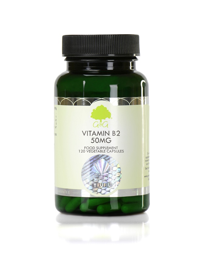 Vitamin B2 Riboflavin 50mg - 120 Capsules
