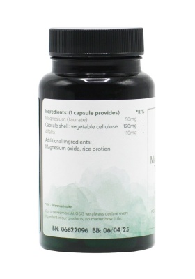 Magnesium (Taurate) 50mg - 60 Vegan Capsules