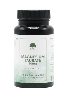 Magnesium Taurate 50mg - 60 Vegan Capsules