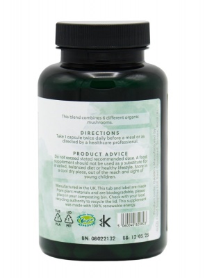 Organic Mushroom Blend - 90 Vegan Capsules