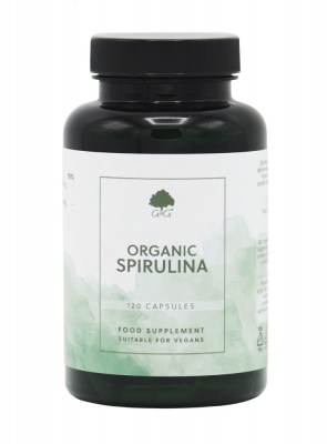 Organic Spirulina 500mg - 120 Vegan Capsules