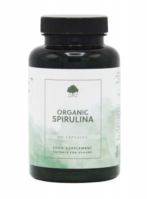 Organic Spirulina 500mg - 120 Capsules | G&G Vitamins