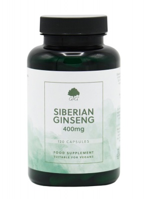 Siberian Ginseng 400mg - 120 Vegan Capsules