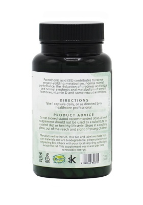 Vitamin B5 Pantothenic Acid 100mg - 120 Capsules