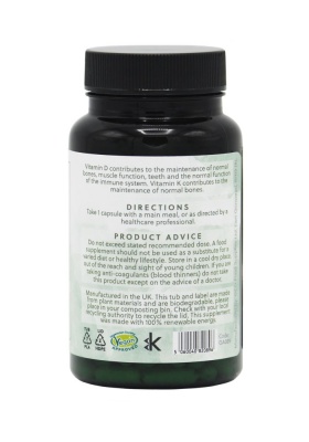 Vitamin D3 2500IU (with Vitamin K2) - 90 Vegan Capsules