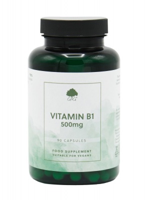 Vitamin B1 Thiamine HCl 500mg - 90 Vegan Capsules