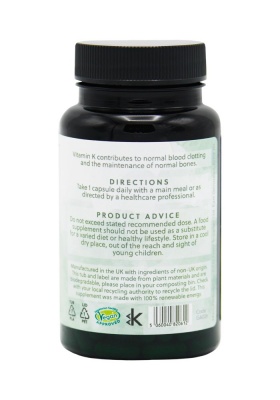 High Strength Vitamin K2 200mcg - 90 Vegan Capsules